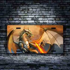 Dragon with fire