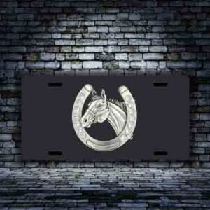 Horse shoe with horse