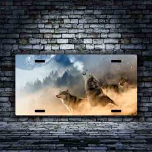 Native Indian Wolf Howling