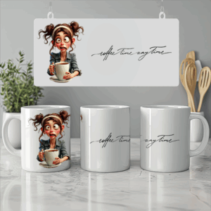 Coffee Time Any Time 11oz Mug Design