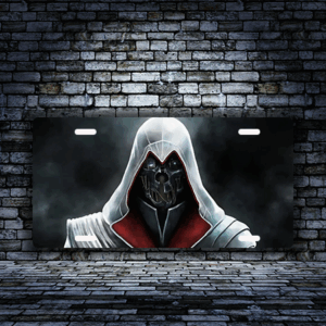 Dishonored White Hoodie Custom License Plate