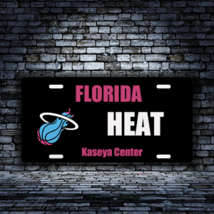 Miami Heat Kaseya Center license plates