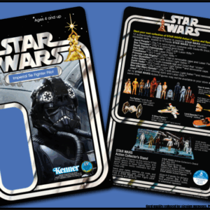 Custom Star Wars Vintage Style 12-Back Tie Fighter Pilot Cardback
